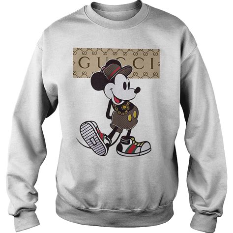 gucci mickey mouse shirt black|mickey mouse gucci hoodie.